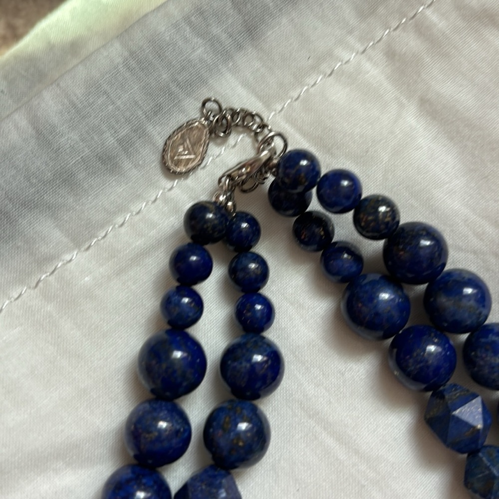 Rare! Silpada Lapis Sterling Silver Necklace - Picture 2 of 5